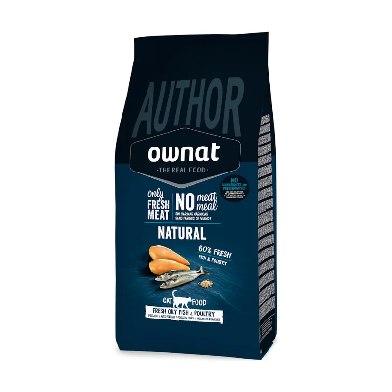 Ownat 3 kg Author Pescado Fresco y Aves de Corral pienso