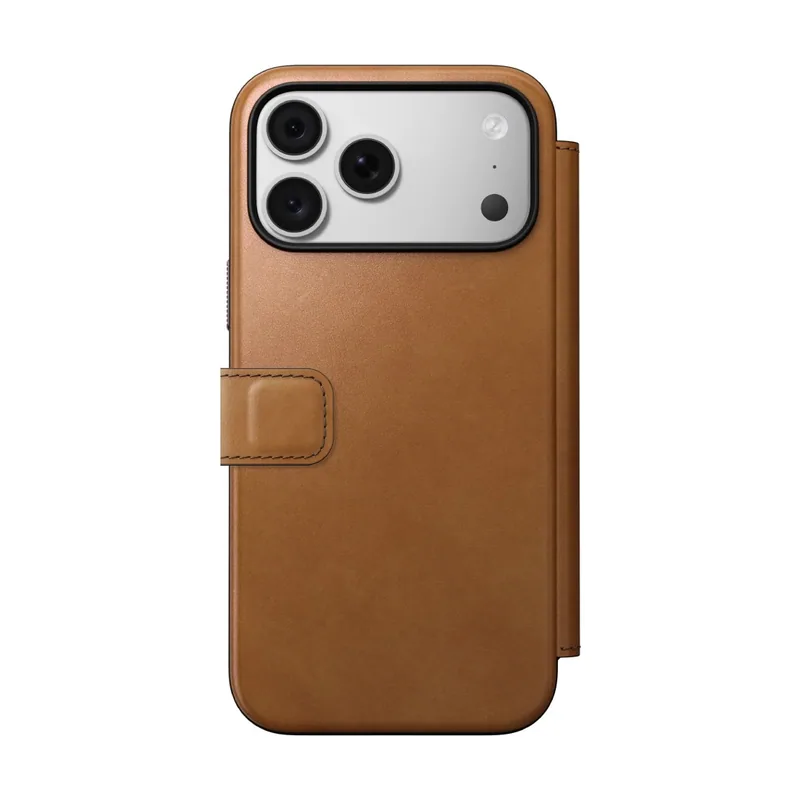 Funda Flip Cover de Cuero iPhone 18 Pro Max Cuero Inglés