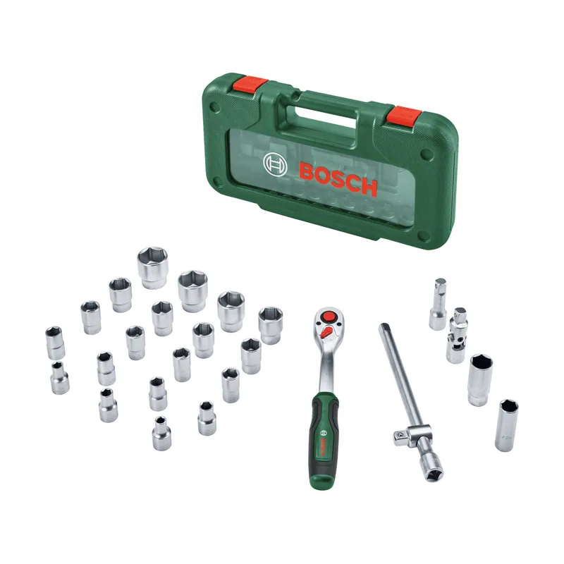 Bosch Juego de carraca de 1/2" con llaves de vaso