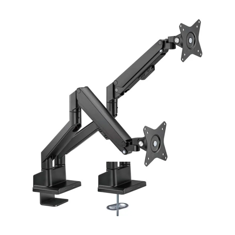 Soporte doble para monitor con resorte de gas