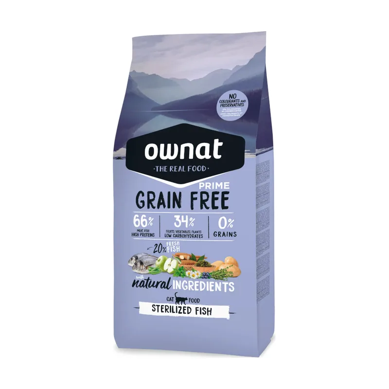 Ownat 3 kg Sterilized Prime Pescado pienso