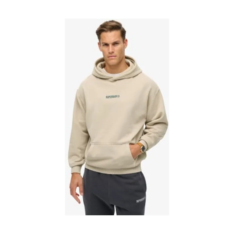 Sudadera de corte holgado con capucha y micrologotipo estampado M2013727A