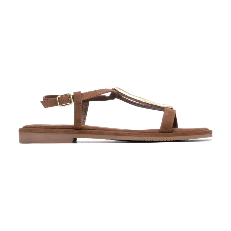 Sandalias de Piel 163290 16329001-CAMEL