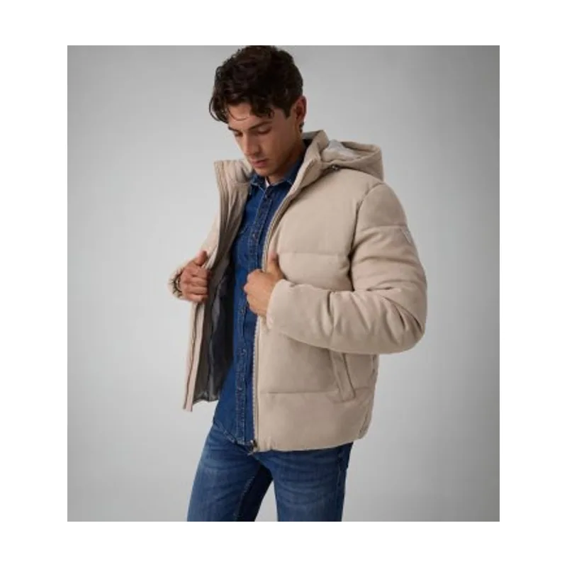 Chaqueta acolchada efecto ante M6BL36W4148