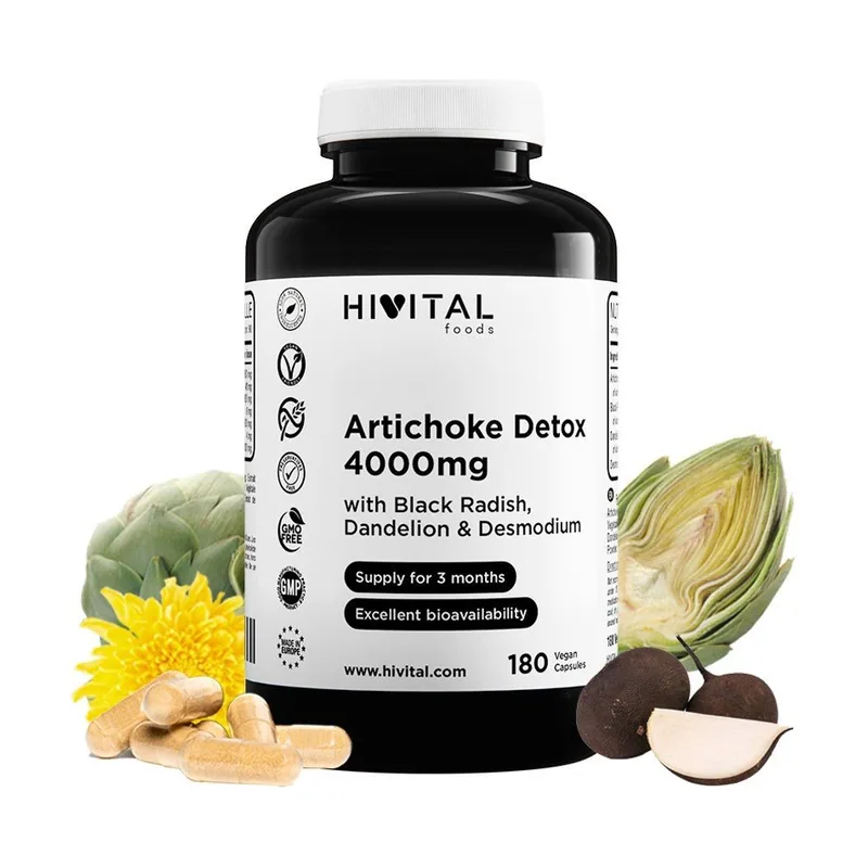 Alcachofa Detox 4000 mg 180 Cápsulas