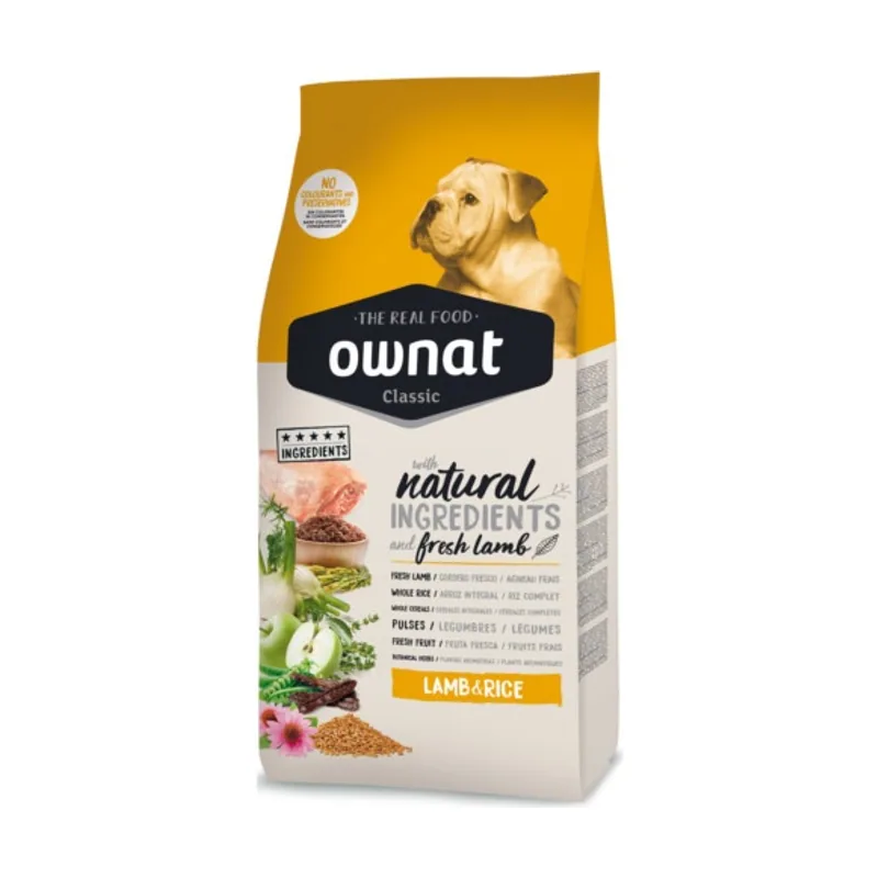 Ownat 4 kg Classic Cordero y Arroz pienso