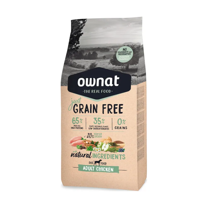Ownat 14 kg Just Grain Free Adult Pollo pienso