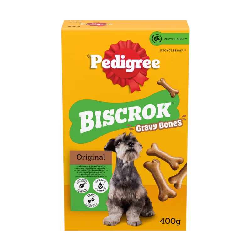 Pedigree 400 g Biscrok Gravy Bones Galletas Snacks