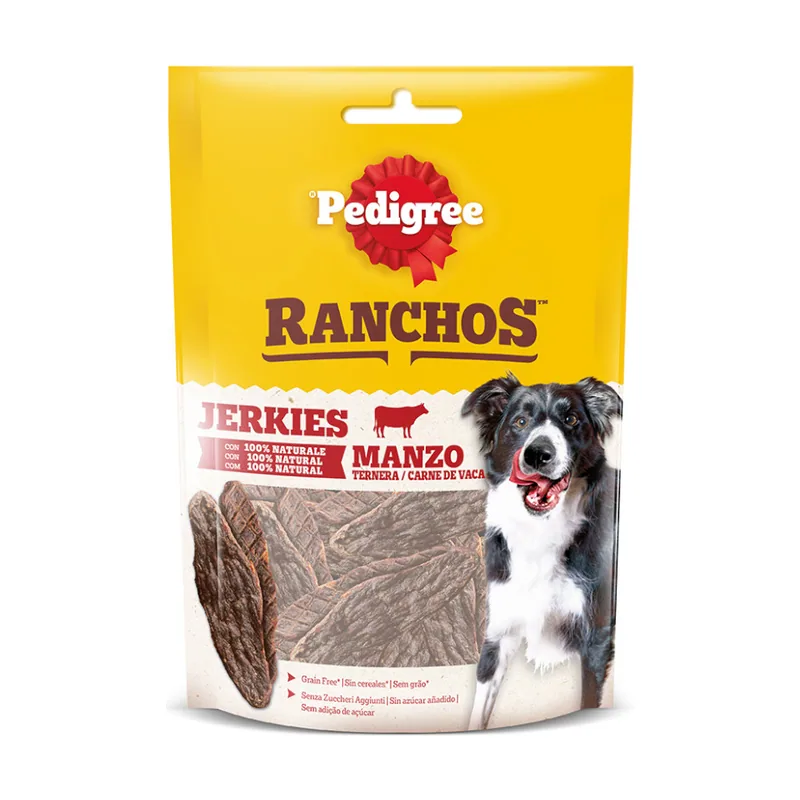 Pedigree 2 bolsitas x 70 g Ranchos Tiras Pollo Snacks