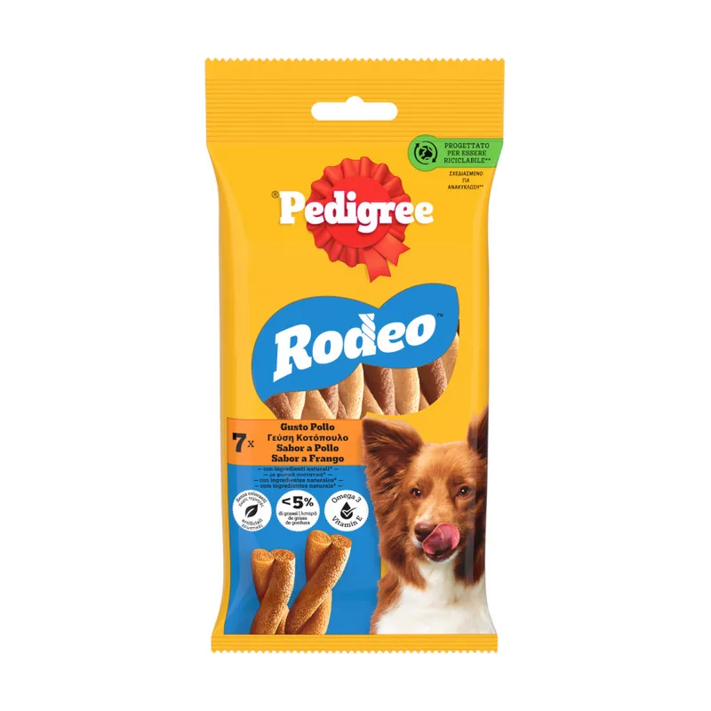 Pedigree 7 barritas Rodeo Barritas Pollo Snacks