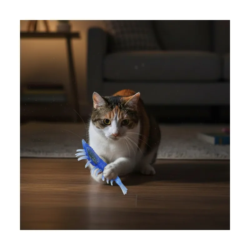 Playology Pack de Lagartos de Goma Realistas para gatos