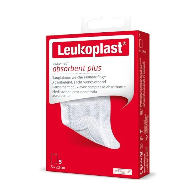 Leukomed 5 cm x 7,2 cm 5 unidades
