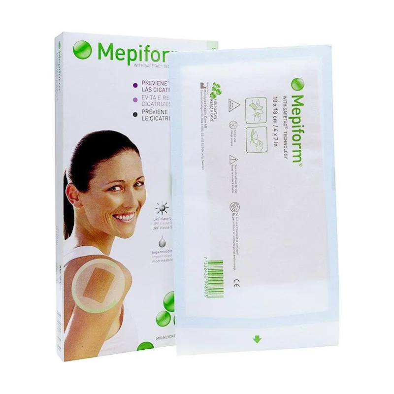 MEPIFORM Parche Silicona Reductor de Cicatrices 10x18cm 5 apósitos