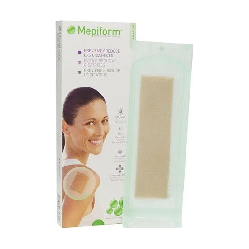 MEPIFORM Parche Silicona Reductor de Cicatrices 4x30cm 5 apósitos
