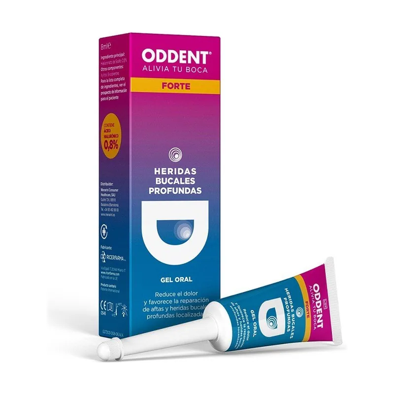 Oddent Forte Gel Oral Llagas y Heridas Bucales más Profundas 8ml