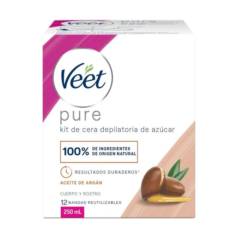 Natural Cera Tibia con Aceite de Argán 250 ml