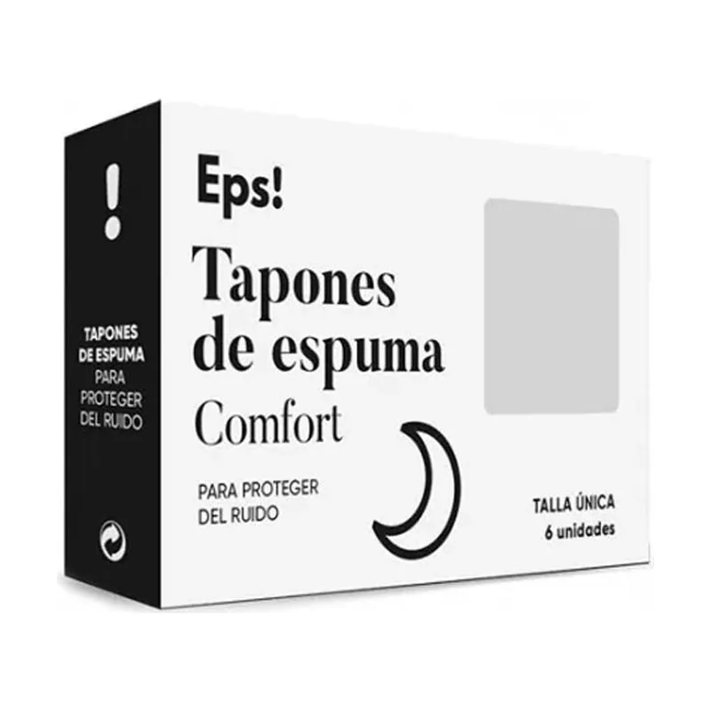 Tapones de Espuma Comfort Talla Única 6 unidades
