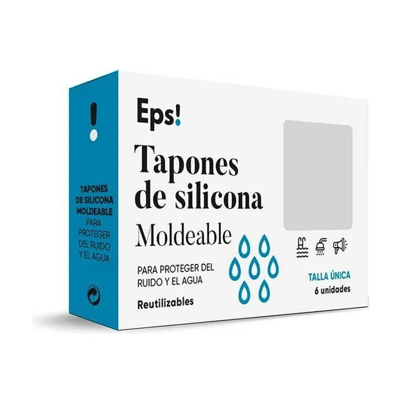 Tapones de Silicona Moldeable Talla Única 6 unidades