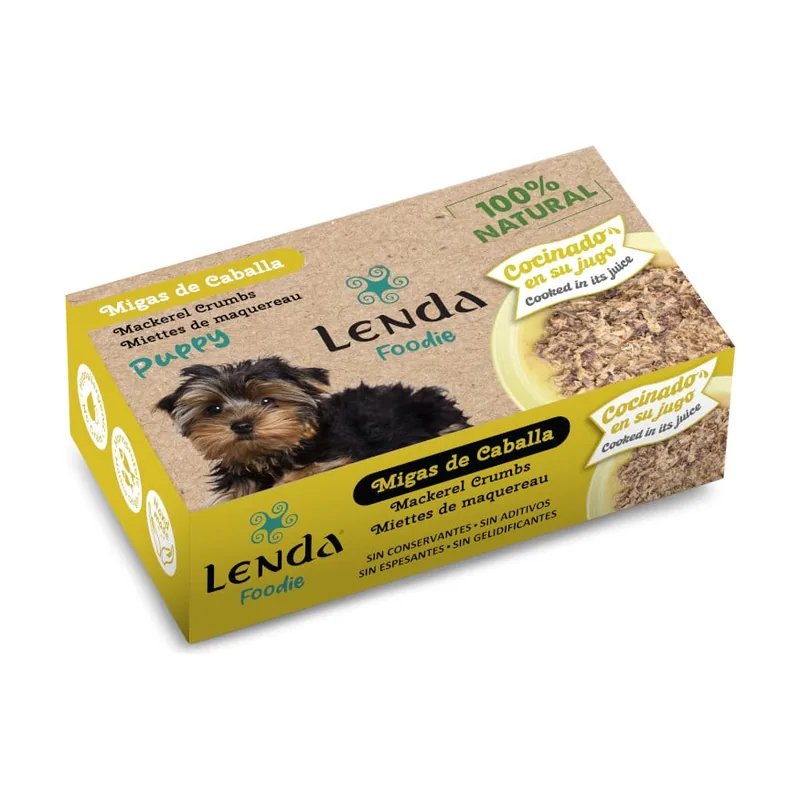 Lenda 120 g Lata migas de Caballa para cachorros