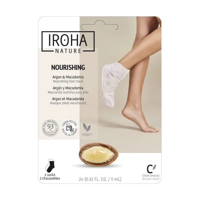 Calcetines Mascarilla Nutritivos con Aceite de Argán y Macadamia 2uds