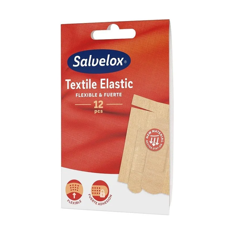 Textil Elástico 12 Apósitos de Tela Flexible