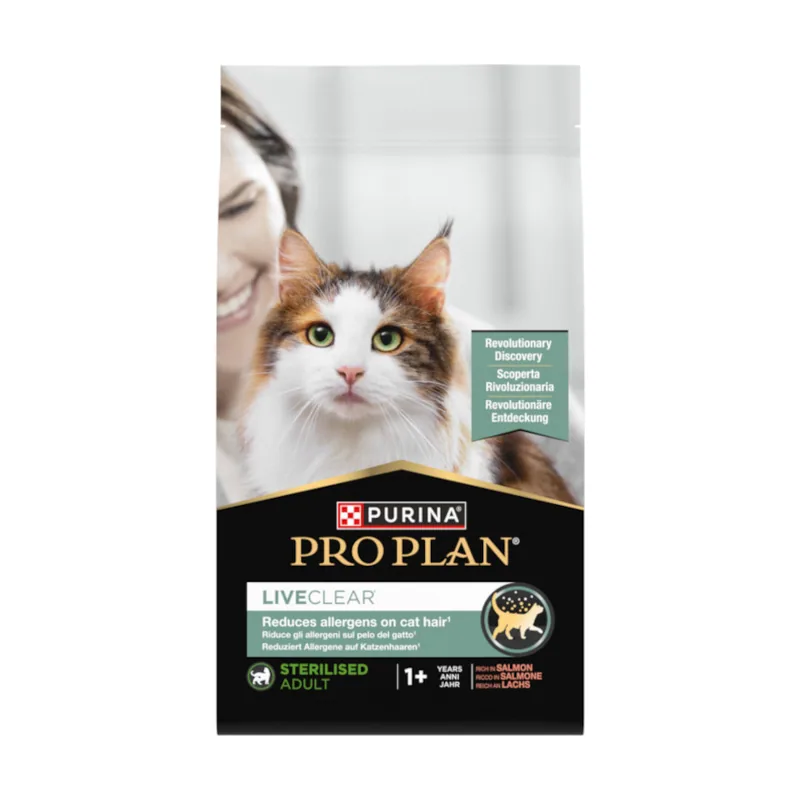 Pro Plan 1.4 kg LiveClear Sterilised Adult Salmón pienso para gatos