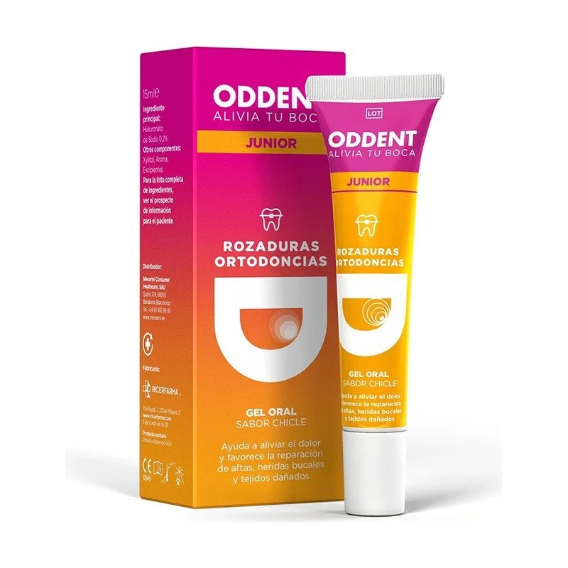 Gel Oral Junior Rozaduras Ortodoncias sabor Chicle 15ml