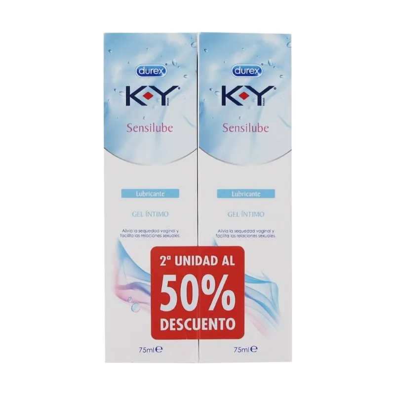 KY Sensilube Gel Lubricante Duplo 2x75ml