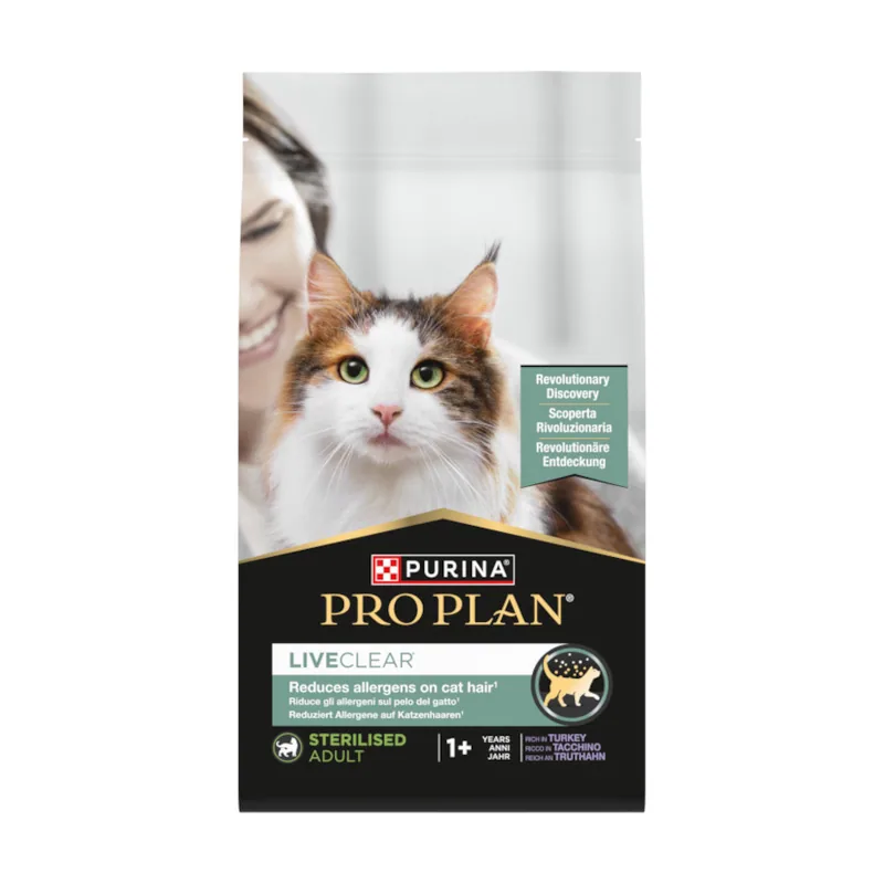 Pro Plan 7 kg LiveClear Sterilised Adult Pavo pienso