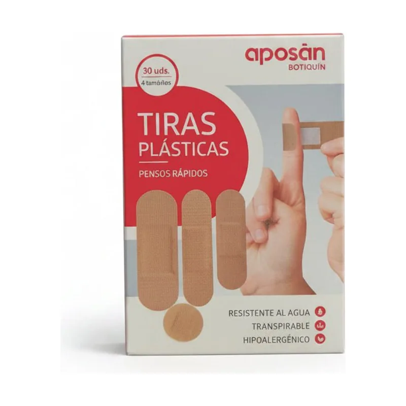 Tiras Plásticas 4 tamaños 30 unidades