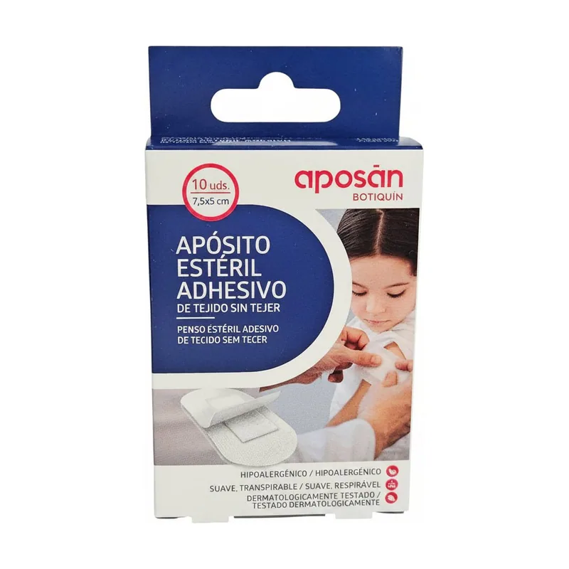 Apósito Estéril Adhesivo Tejido sin Tejer 7,5x5cm 10 unidades