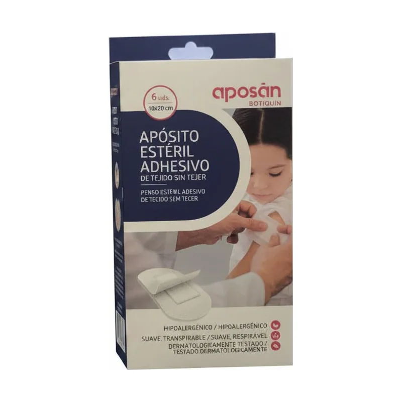 Apósito Estéril Adhesivo Tejido sin Tejer 10x20cm 6 unidades