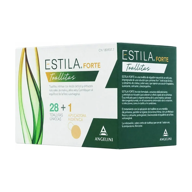 Angelini Estila Forte Almohadilla + 28 Toallitas