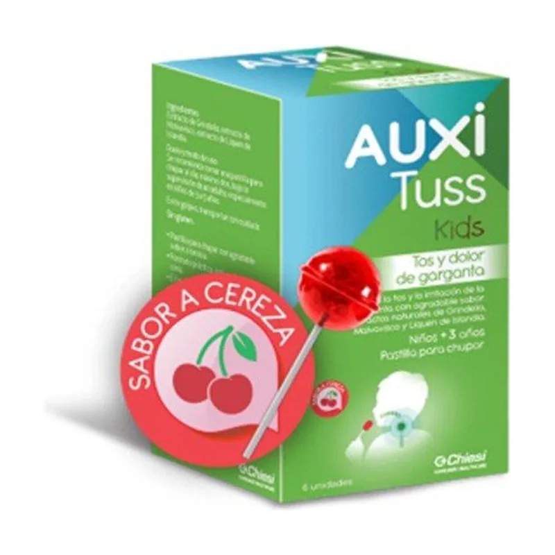 AuxiTuss Kids Tos y Dolor de Garganta 6