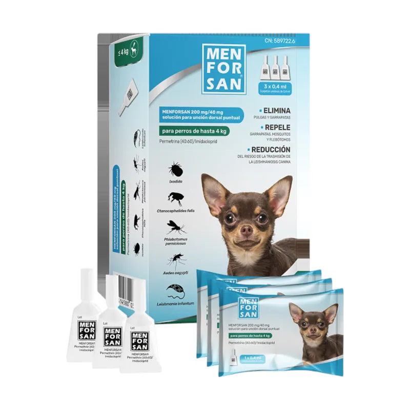 Menforsan Pipetas Antiparasitarias para perros