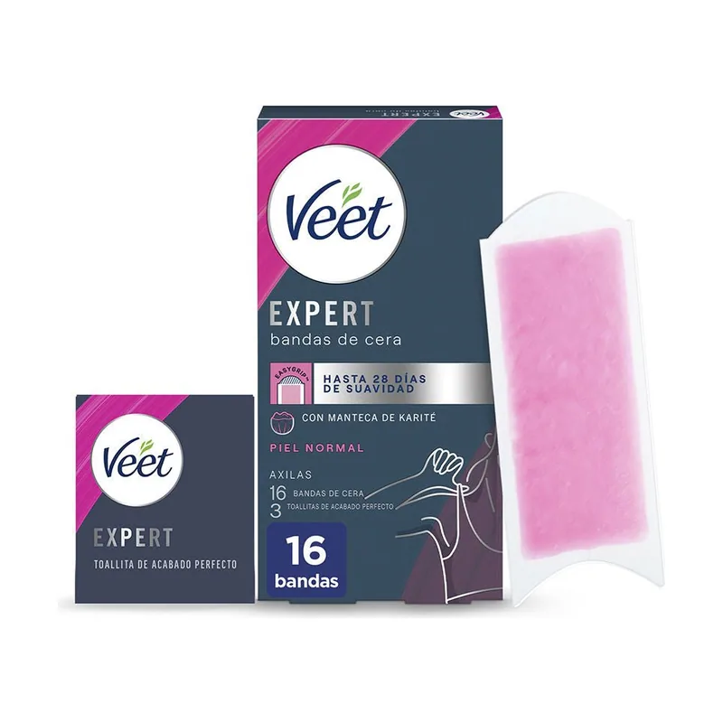 Veet Expert Axilas Bandas Cera Depilatorias Piel Normal 16