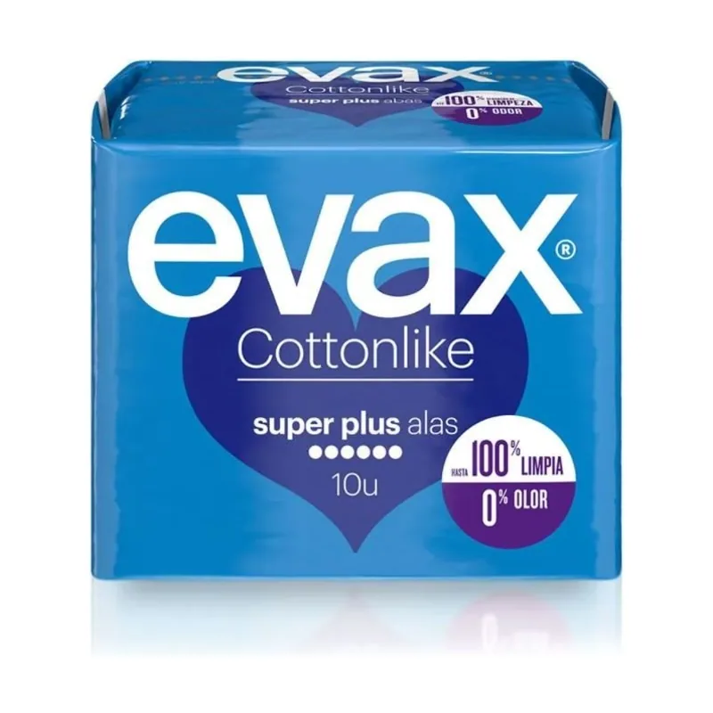 Cottonlike Super Plus Compresa Con Alas 10 Unidades