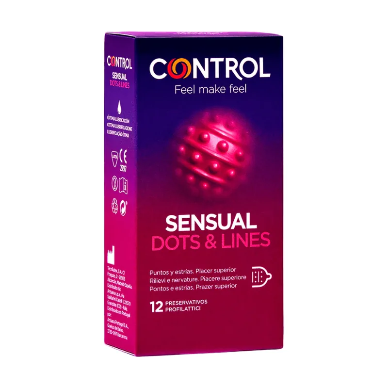 Sensual Dots & Lines Preservativo Puntos y Estrías 12