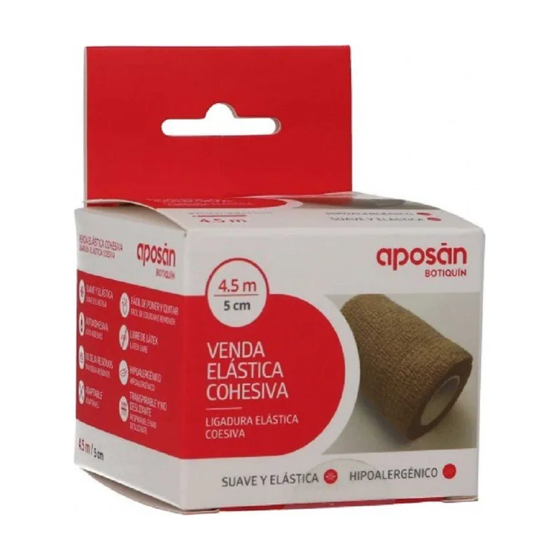 Aposan Venda Elástica Cohesiva 4,5cm x 5cm