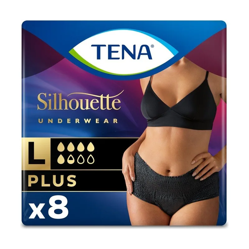 Silhouette Negro Cintura Alta Grande 8uds