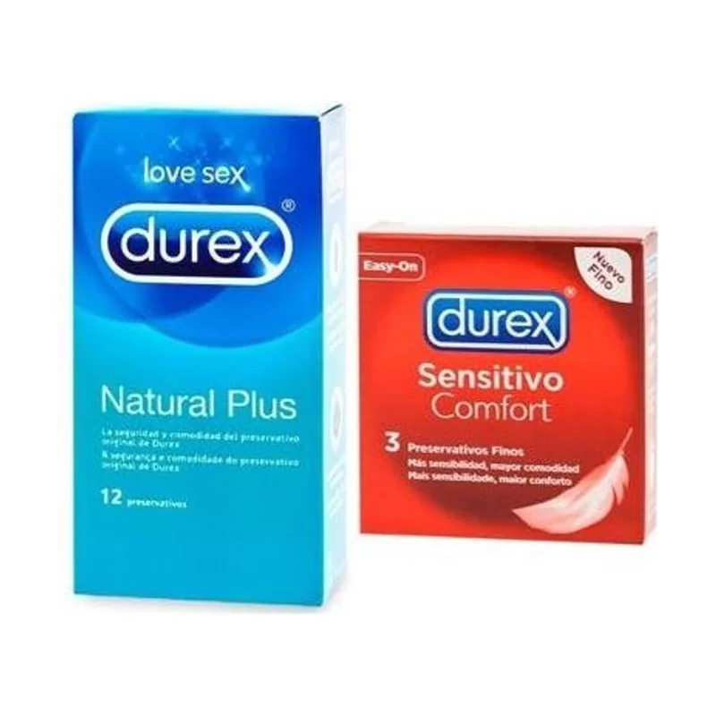 Pack Preservativo Natural 12 + Sensitivo Suave 3 de REGALO