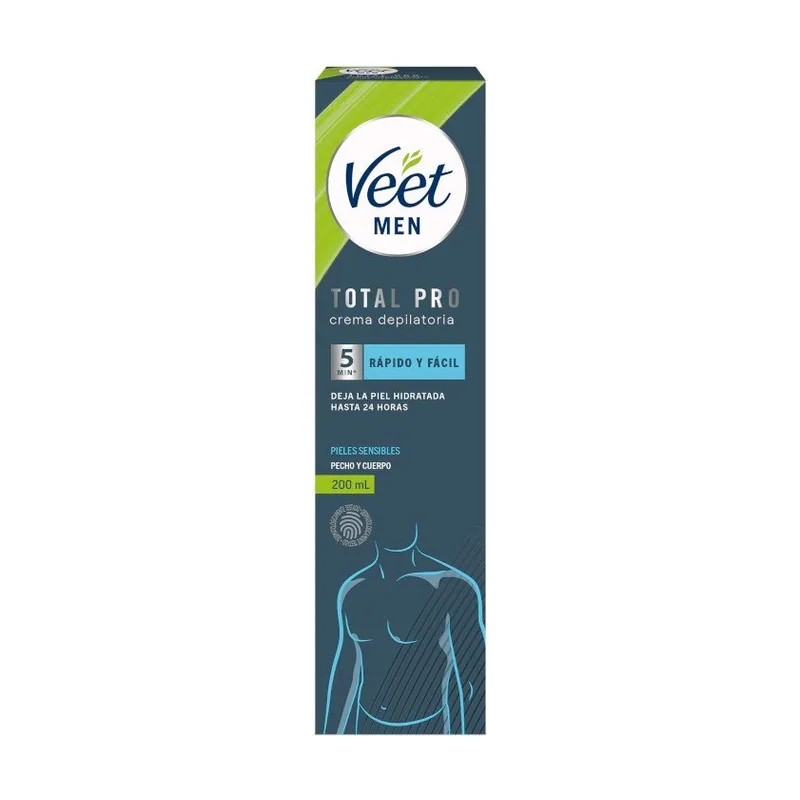Men Crema Depilatoria Piel Sensible Cuerpo 200ml