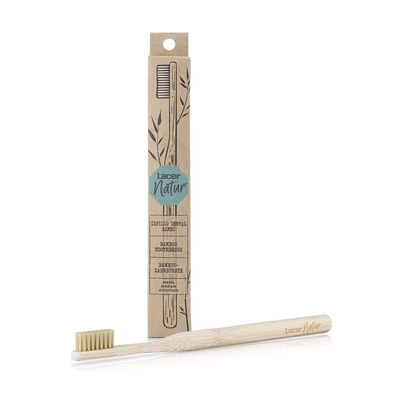 Natur Cepillo de Dientes Ecológico de Bambú medio