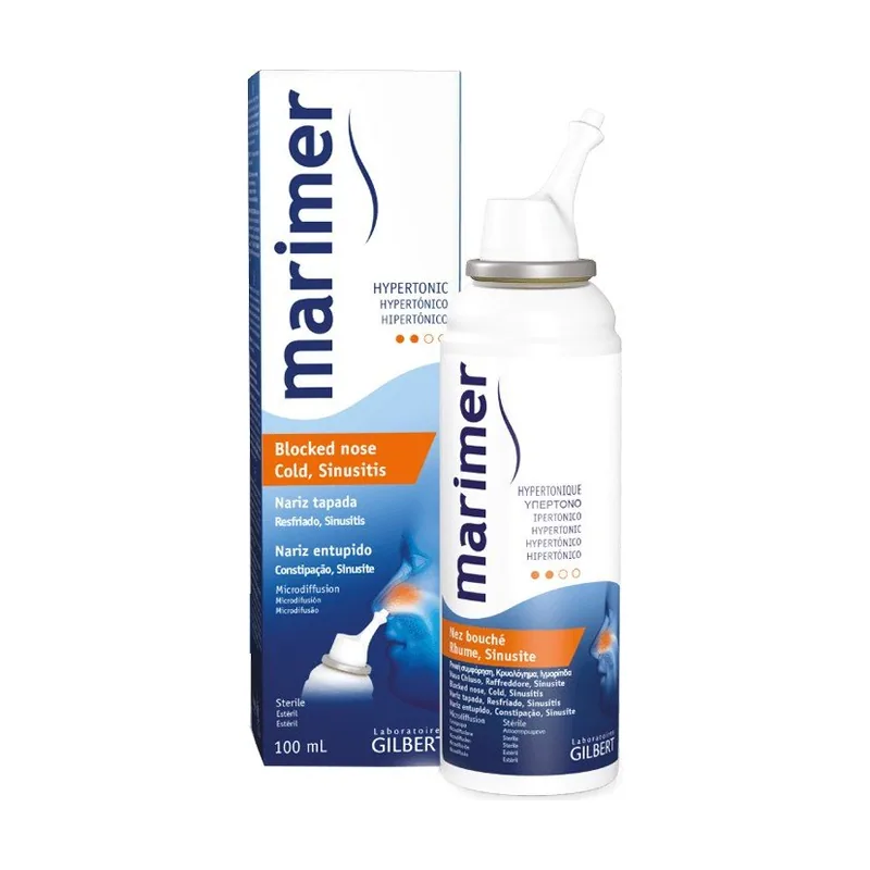 MARIMER Hipertónico Agua de Mar Estéril Nariz Tapada 100ml