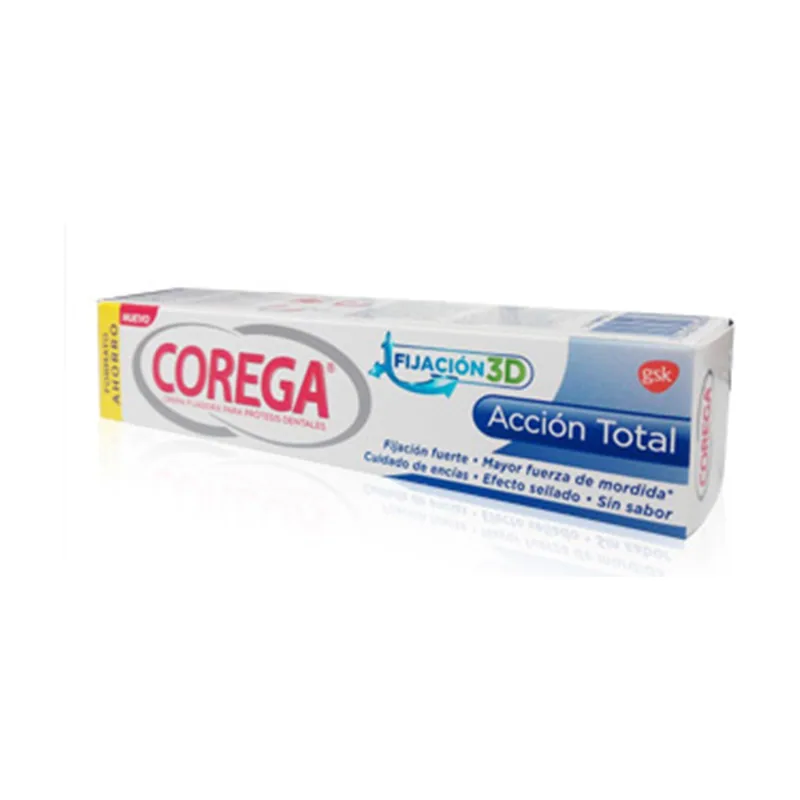 Corega Acción Total Crema Fijadora Protesis 40G