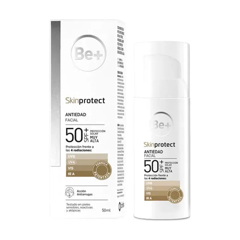 BE+ Skin Protect Antiedad Facial SPF50+ Emulsión