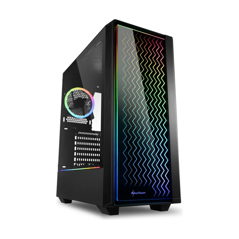 Rgb Lit 200 Midi Tower Nero sharkoon Rgb Lit 200 Tower Atx