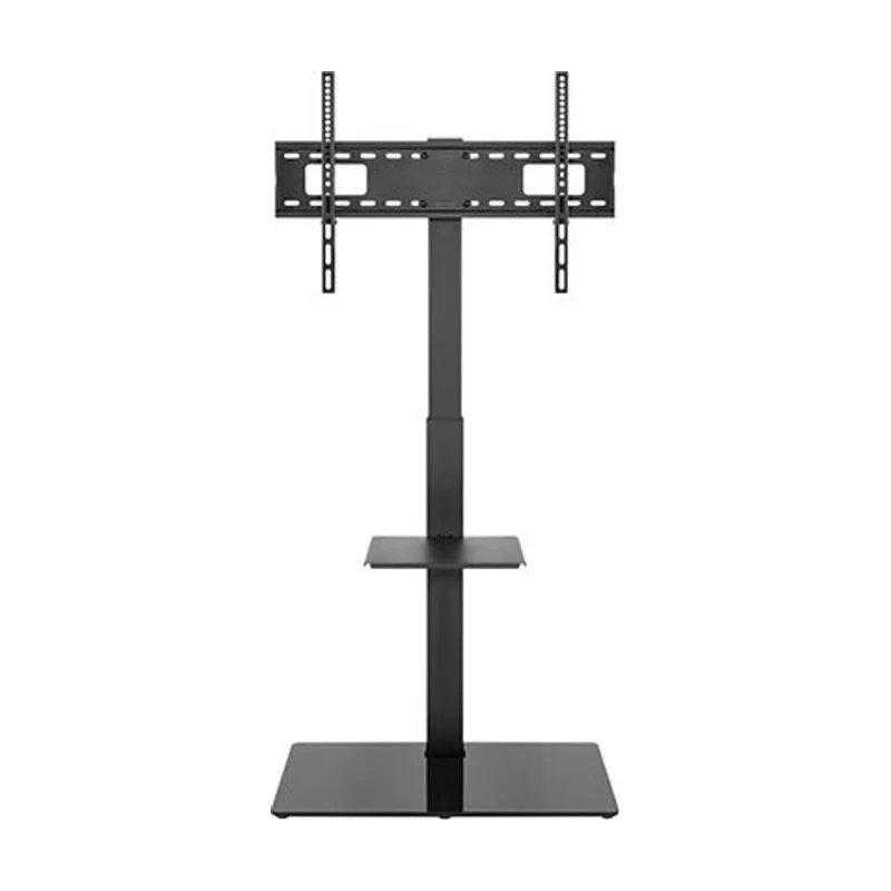 Soporte de Suelo TV 37-70 Pulgadas Giratorio 35 Grados Regulable en Altura VESA 600x400 hasta 40 kg Base de Cristal