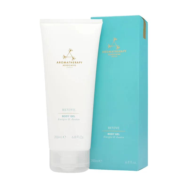 Gel corporal revitalizante Revive efecto tonificante con aceites esenciales cítricos textura ligera y refrescante 200 ml