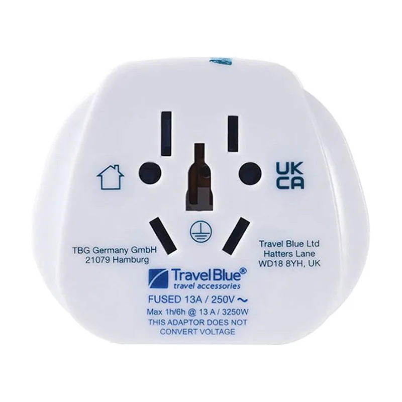 Adaptador entrada multiple mundial a salida clavija reino unido